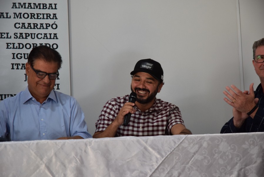 Iguatemi recebe o senador Nelsinho Trad para anunciar a liberação de emenda federal no valor de R$ 4,9 milhões para o Conisul