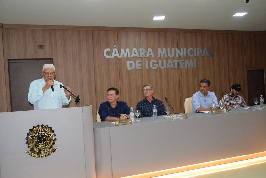 Iguatemi recebe o senador Nelsinho Trad para anunciar a liberação de emenda federal no valor de R$ 4,9 milhões para o Conisul