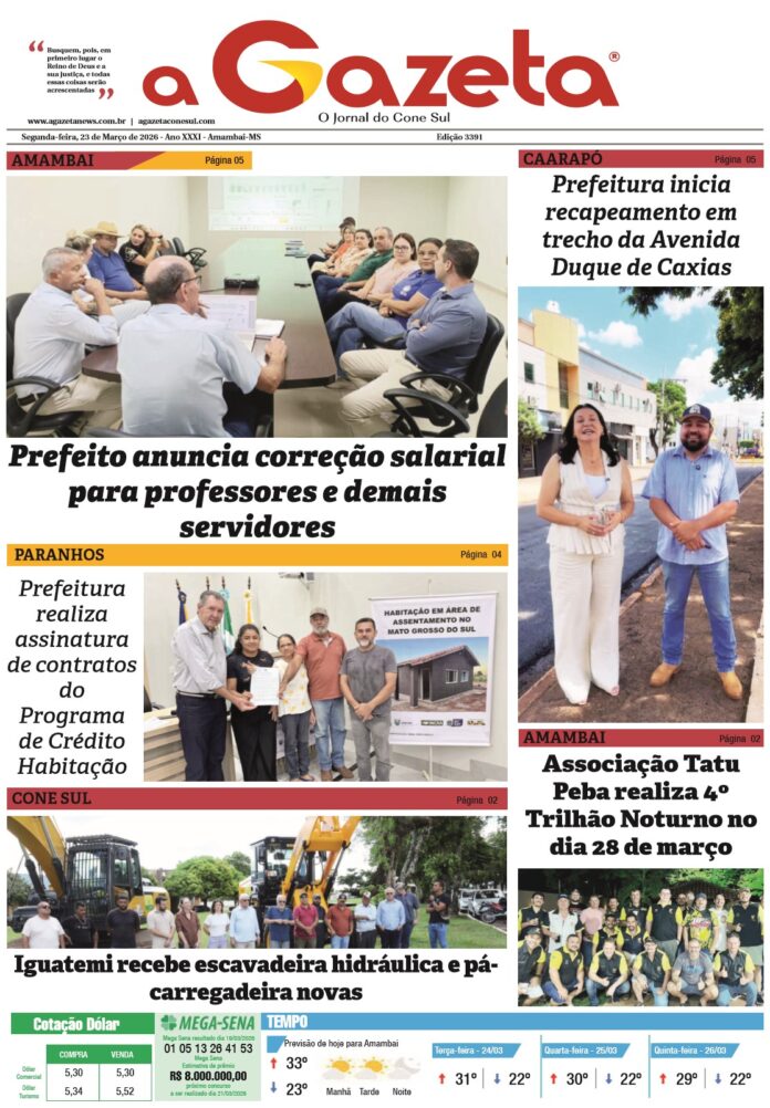 Jornal A Gazeta, dia 23 de março - Edição 3391_1