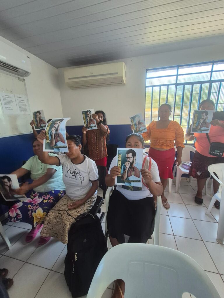 Secretaria de Sáude de Iguatemi promove dia especial com exames e roda de conversa com mulheres indígenas da Aldeia Pielyto Kuê