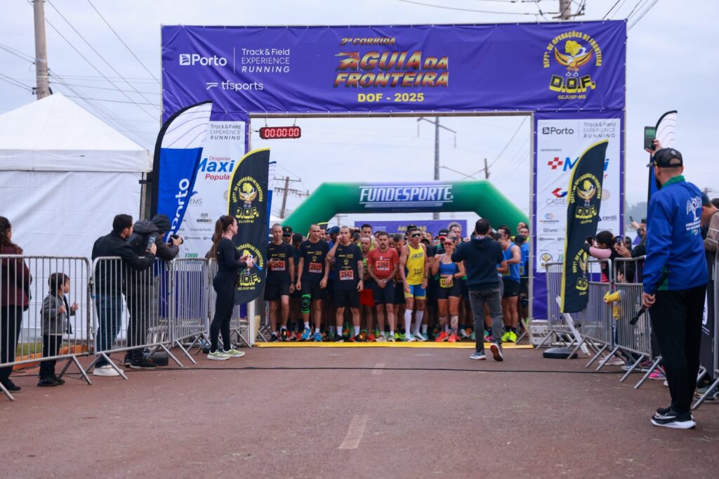 Em menos de um mês, mais de 700 pessoas já se inscreveram para a 3ª Corrida Águia da Fronteira do DOF
