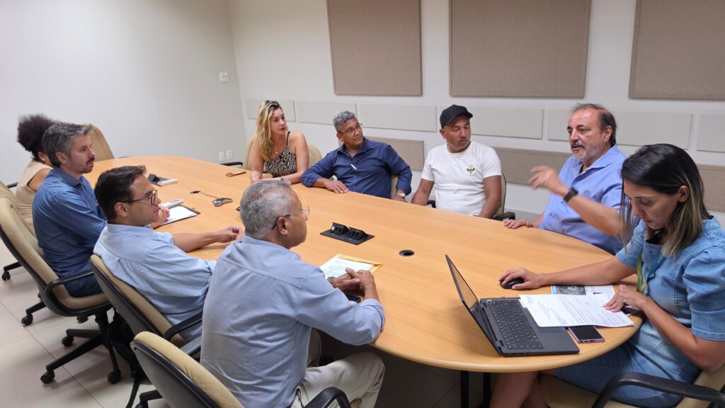 Com deputado Pedrossian Neto, presidente da Câmara e vereadores levam demandas de Amambai à Energisa