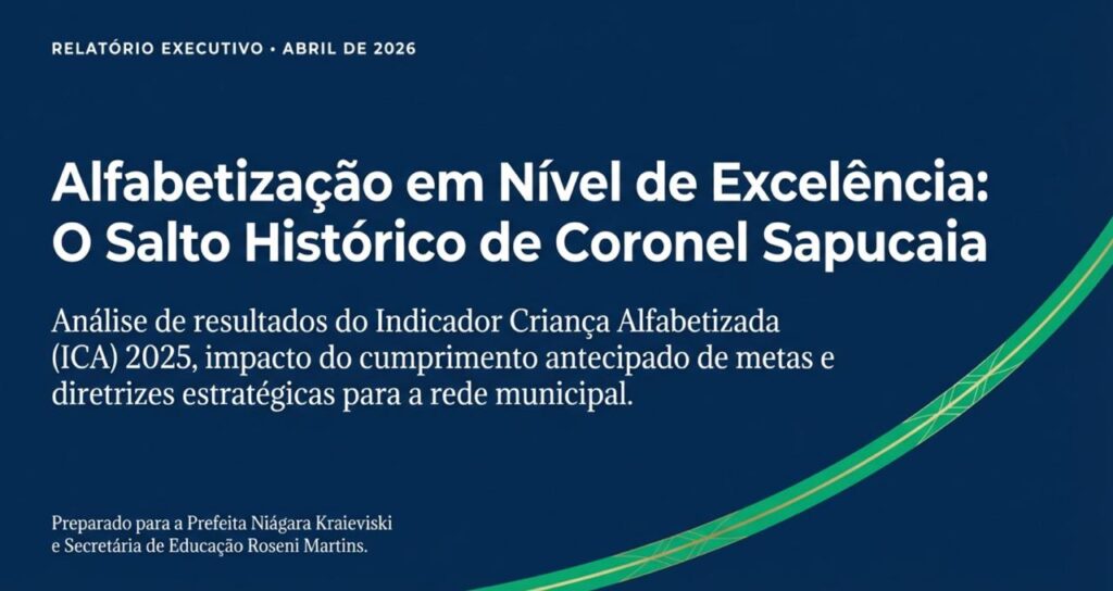 Coronel Sapucaia alcança 7º lugar no Estado e supera meta de alfabetização com cinco anos de antecedência