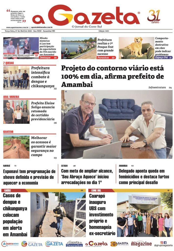 Jornal A Gazeta – Edição de 07 de abril de 2026