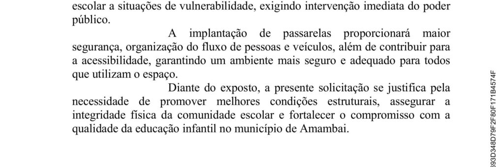 Darci pede reforma e ampliação da Escola Polo João Rodrigues em Amambai