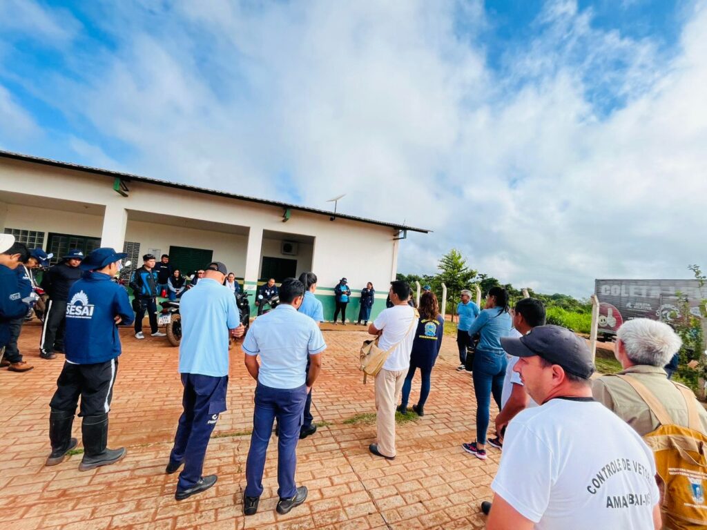 Ação conjunta mobiliza comunidade indígena no combate à dengue em Amambai