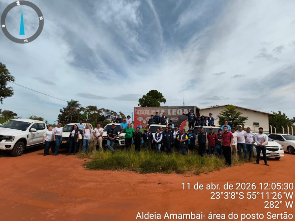 Ação conjunta mobiliza comunidade indígena no combate à dengue em Amambai