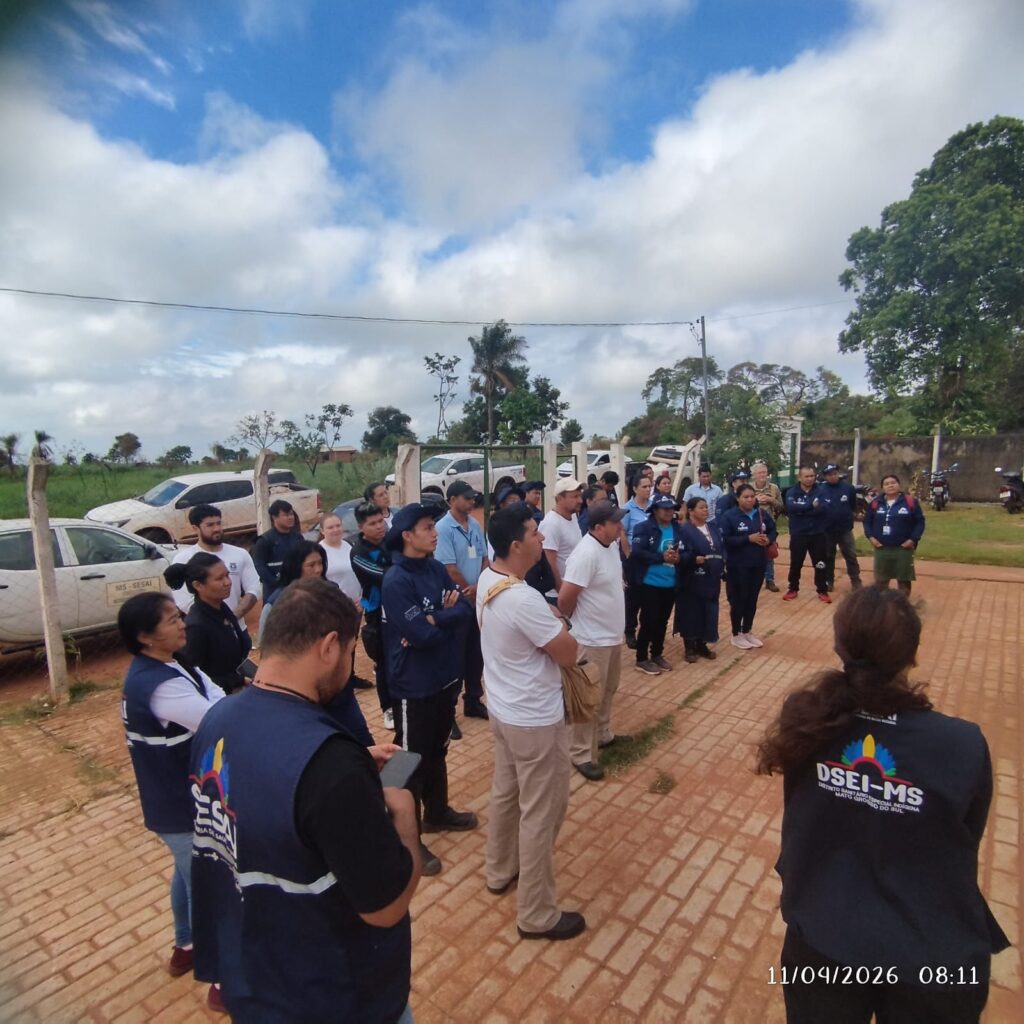 Ação conjunta mobiliza comunidade indígena no combate à dengue em Amambai