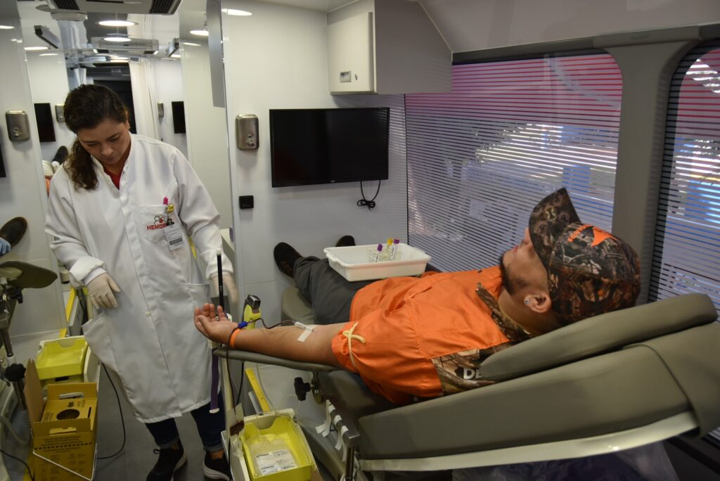 Iguatemi: Unidade itinerante da Rede Hemosul em parceria com a Secretaria Municipal de Saúde realiza coleta de sangue