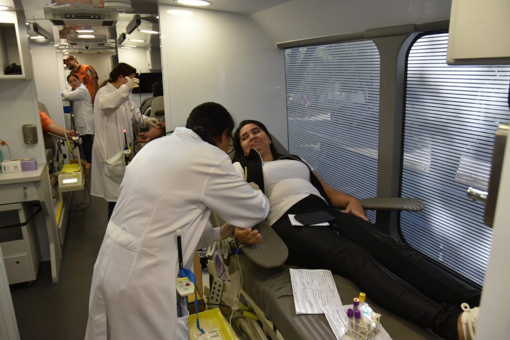 Iguatemi: Unidade itinerante da Rede Hemosul em parceria com a Secretaria Municipal de Saúde realiza coleta de sangue