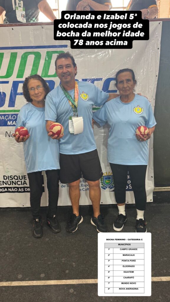Terceira Idade de Iguatemi se destaca nos Jogos Estaduais na modalidade da bocha, em Ponta Porã