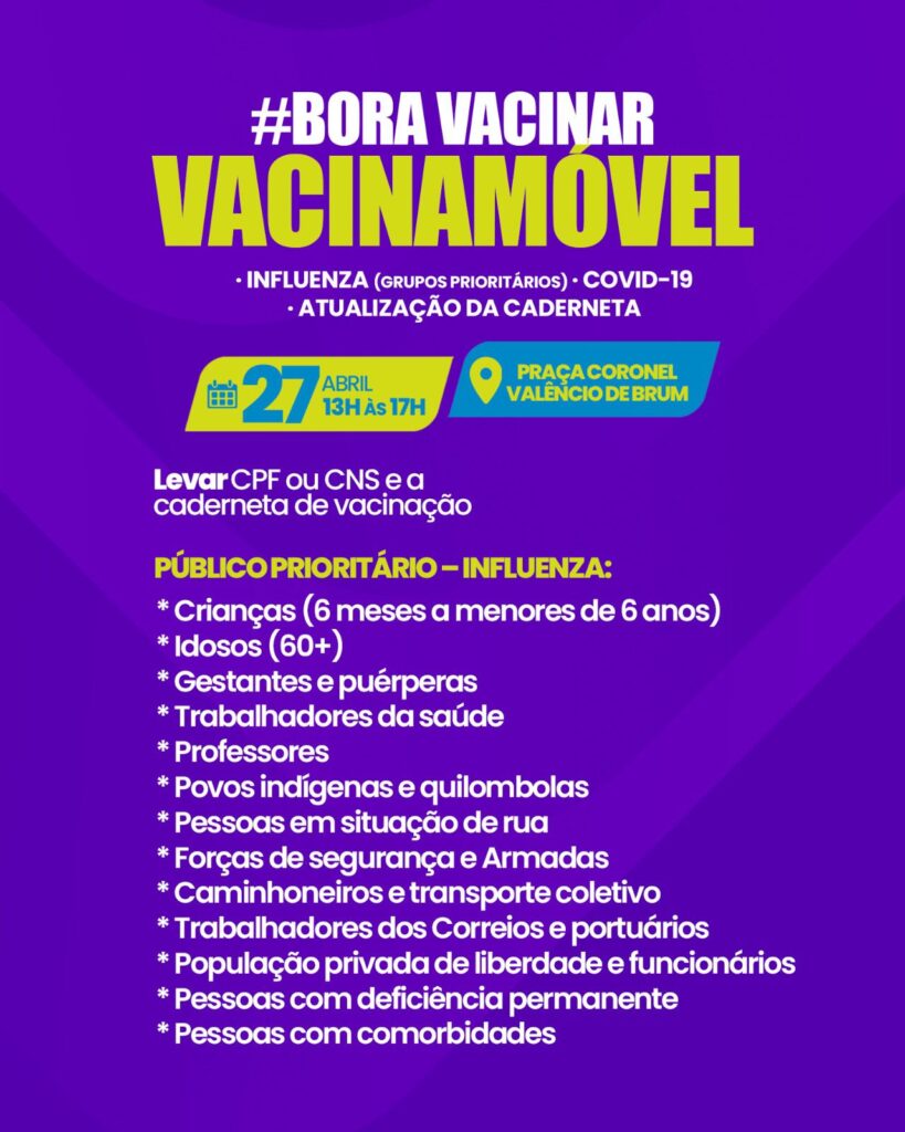 Vacina Móvel leva imunização contra Influenza e Covid-19 à população de Amambai