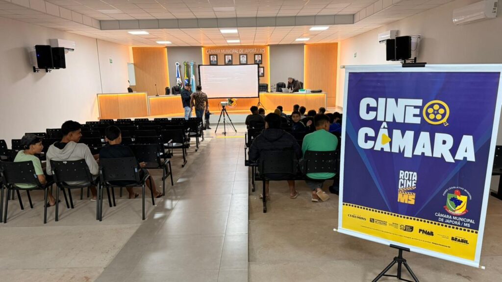Câmara de Japorã realiza sessão do Cine Câmara e amplia acesso à cultura