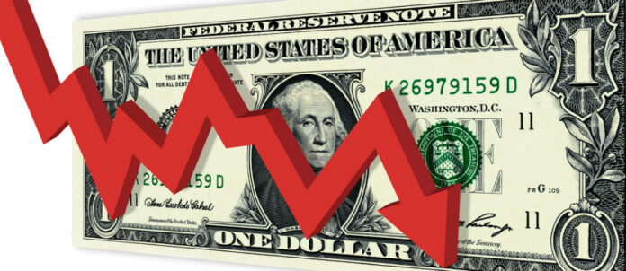 dolar queda