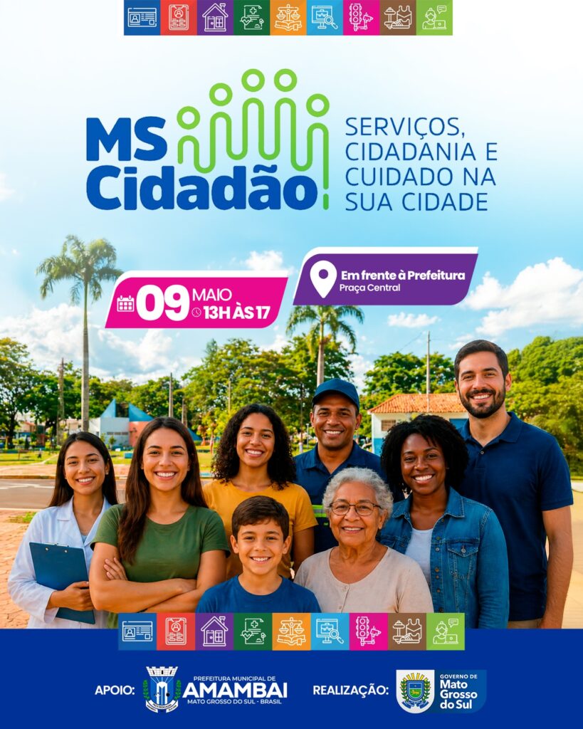 Amambai recebe ação “MS Cidadão” com diversos serviços gratuitos à população