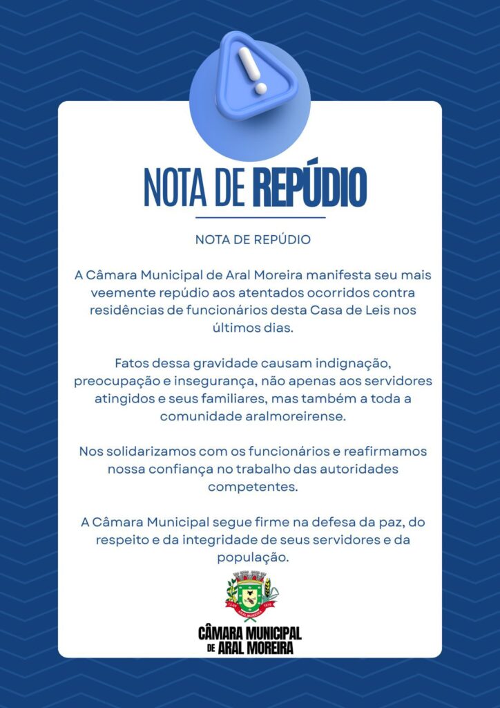 Servidores da Câmara Municipal tem residências alvejadas por disparos em Aral Moreira Servidores da Câmara Municipal tem residências alvejadas por disparos em Aral Moreira
