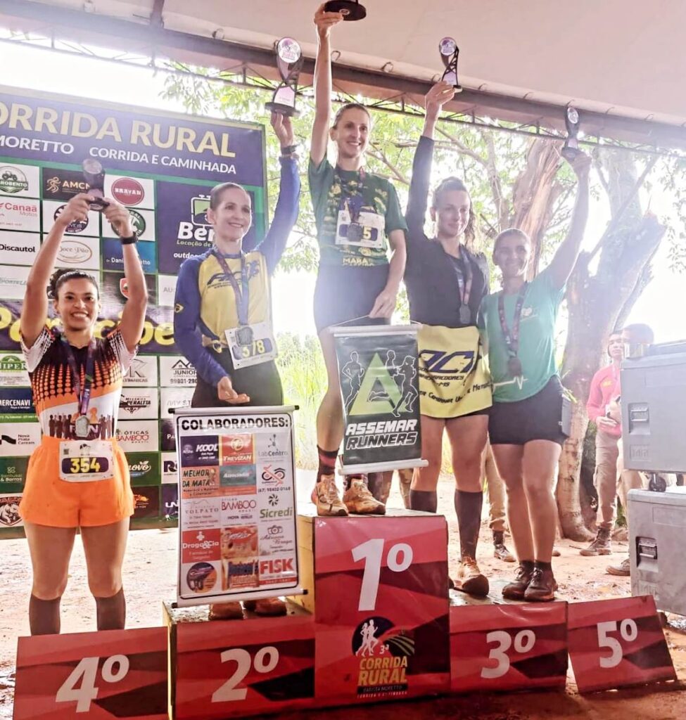 Atletismo de Coronel Sapucaia conquista seis pódios em corrida pedestre em Naviraí