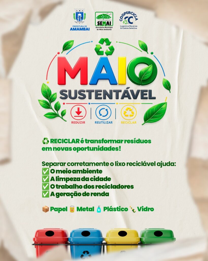 Secretaria de Meio Ambiente promove conscientização ambiental e incentiva práticas sustentáveis em Amambai