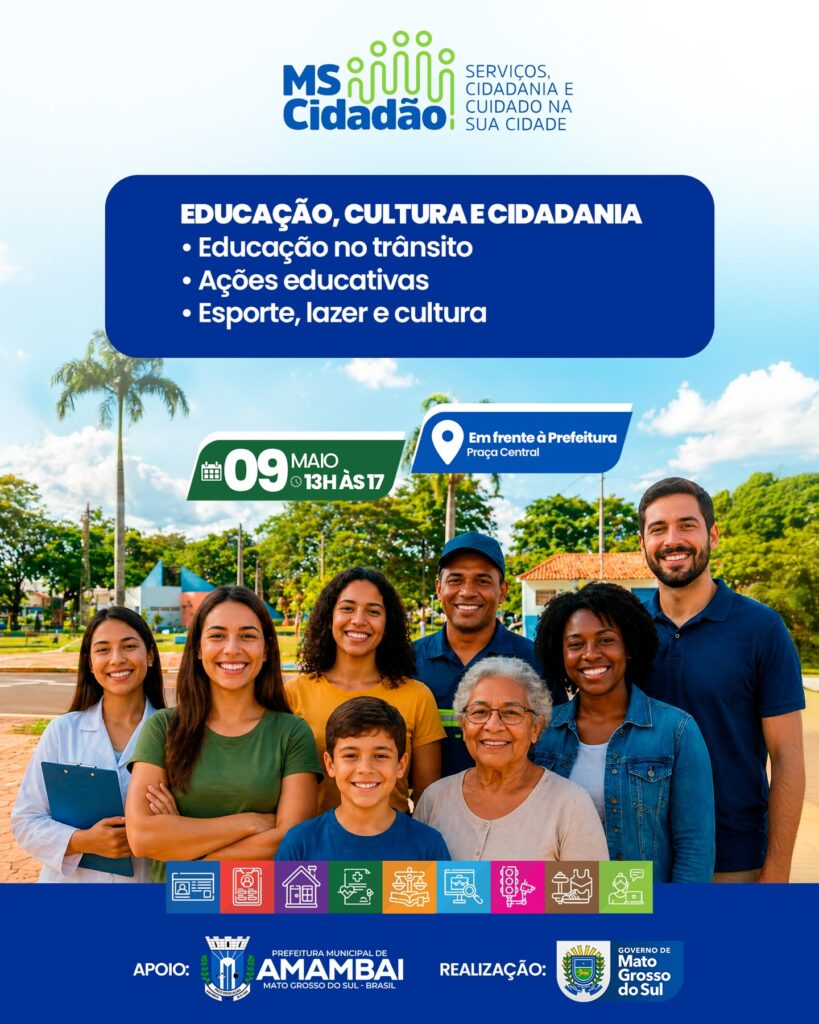 Amambai recebe ação “MS Cidadão” com diversos serviços gratuitos à população