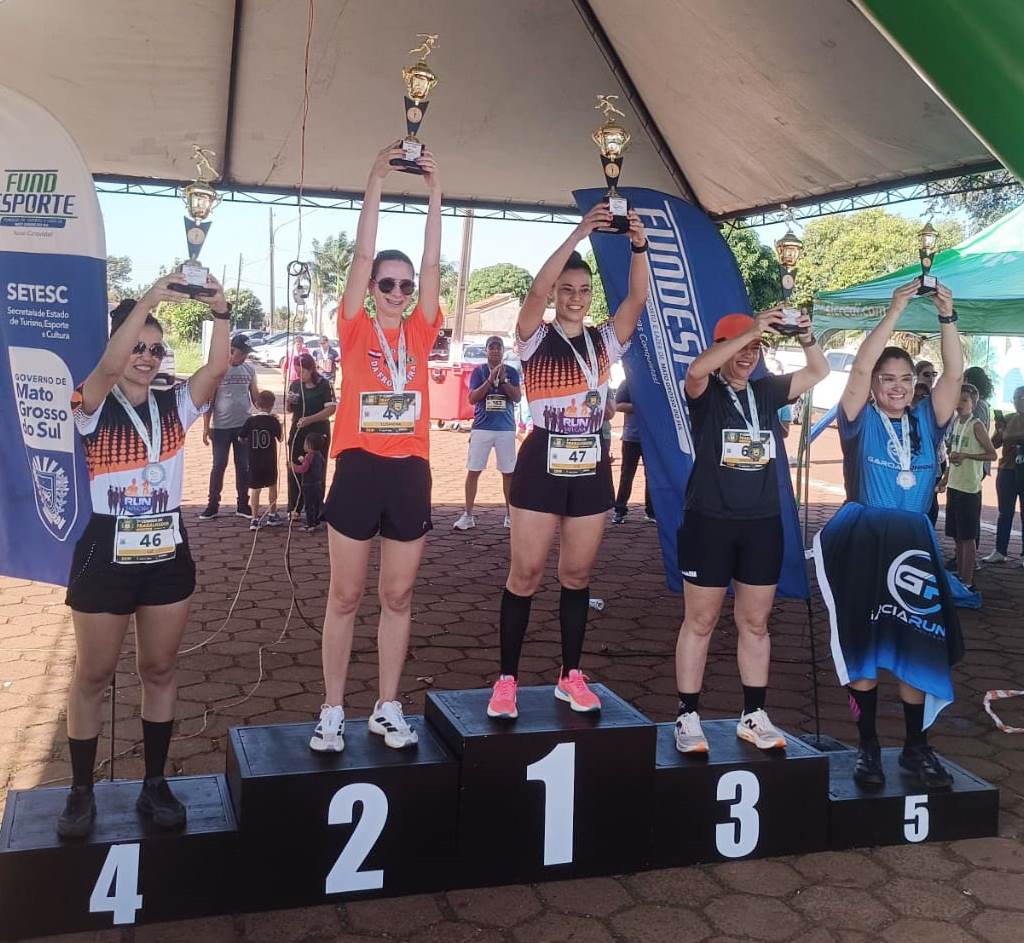 Atletismo de Coronel Sapucaia foi destaque em corridas pedestre em Aral Moreira e Caarapó