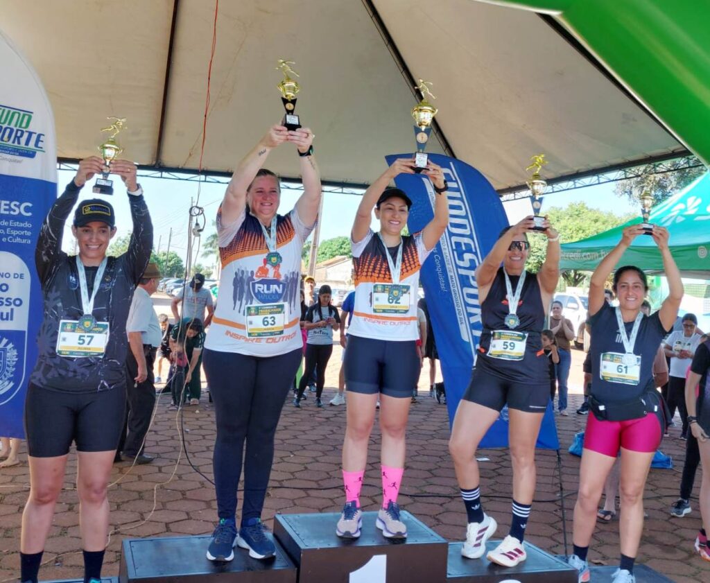 Atletismo de Coronel Sapucaia foi destaque em corridas pedestre em Aral Moreira e Caarapó