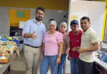 Vereador João Paulo prestigia almoço especial em homenagem às mães no distrito de Cristalina, em Caarapó