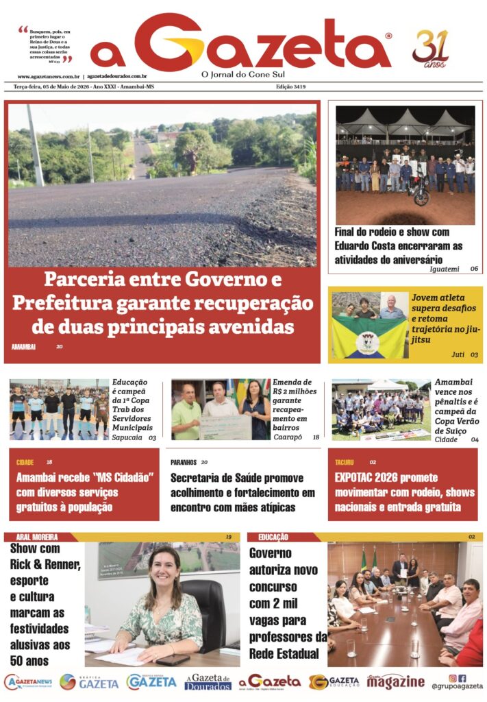 Jornal A Gazeta – Edição de 05 de maio de 2026