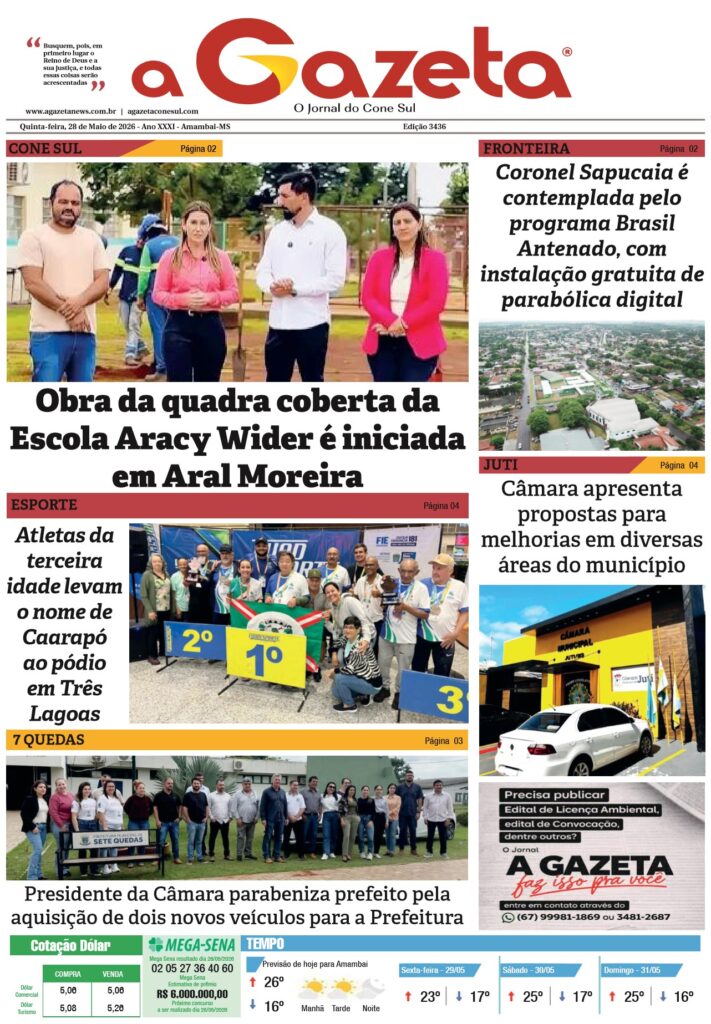 Jornal A Gazeta – Edição de 28 de maio de 2026