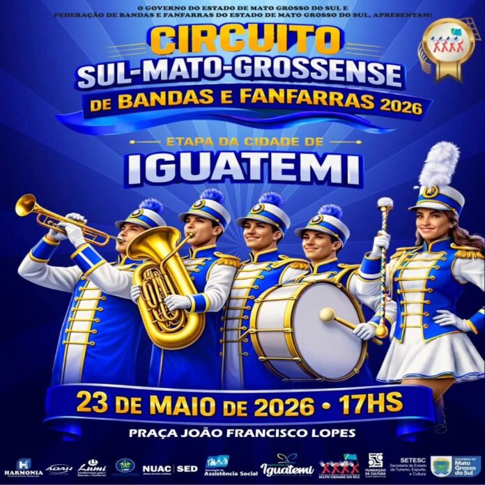 O som das fanfarras vai tomar conta de Iguatemi!No próximo dia 23 de maio, nossa cidade será pal