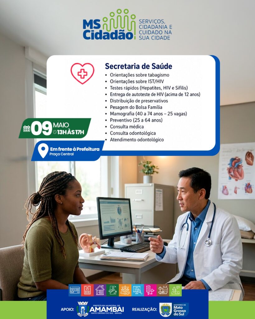 Prefeitura de Amambai levará ampla oferta de serviços ao MS Cidadão promovido pelo Governo do Estado de Mato Grosso do Sul