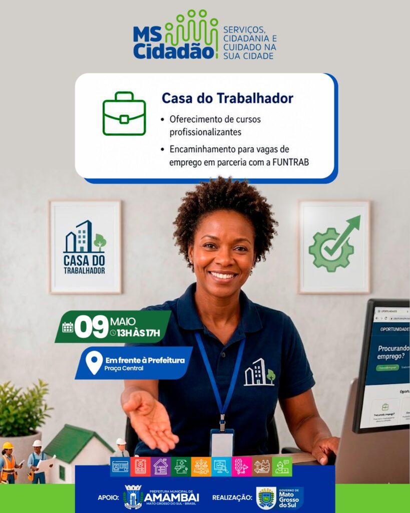 Prefeitura de Amambai levará ampla oferta de serviços ao MS Cidadão promovido pelo Governo do Estado de Mato Grosso do Sul