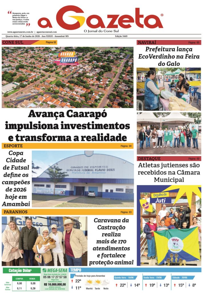 Jornal A Gazeta – Edição de 17 de junho de 2026