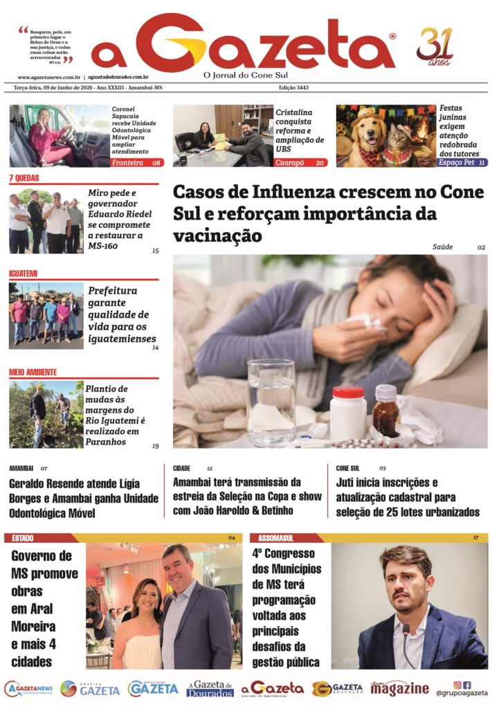 Jornal A Gazeta – Edição de 09 de junho de 2026