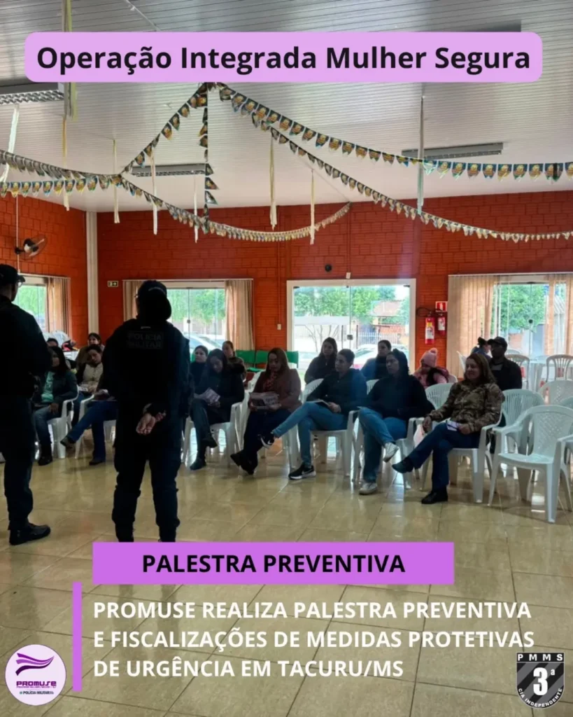 3ª CIPM realiza ações preventivas e de conscientização em Tacuru
