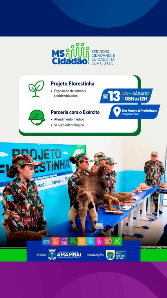 MS Cidadão acontece neste sábado (13) em Amambai com ampla oferta de serviços gratuitos à população