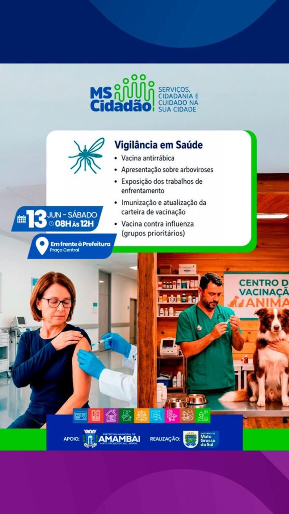 MS Cidadão acontece neste sábado (13) em Amambai com ampla oferta de serviços gratuitos à população