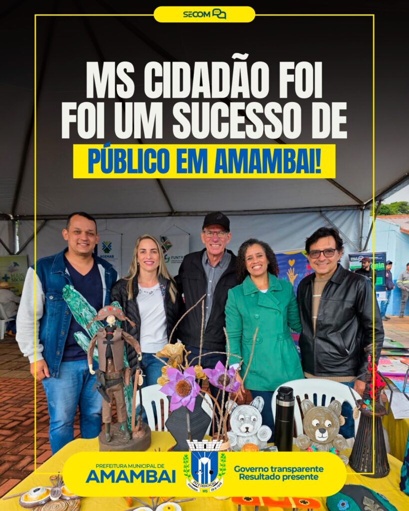 MS Cidadão realiza grande ação de cidadania e serviços em Amambai
