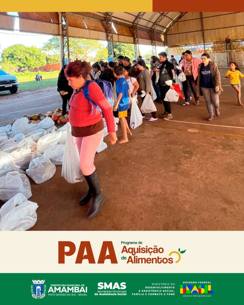 PAA Indígena beneficia 350 famílias com entrega de alimentos na Aldeia Amambai