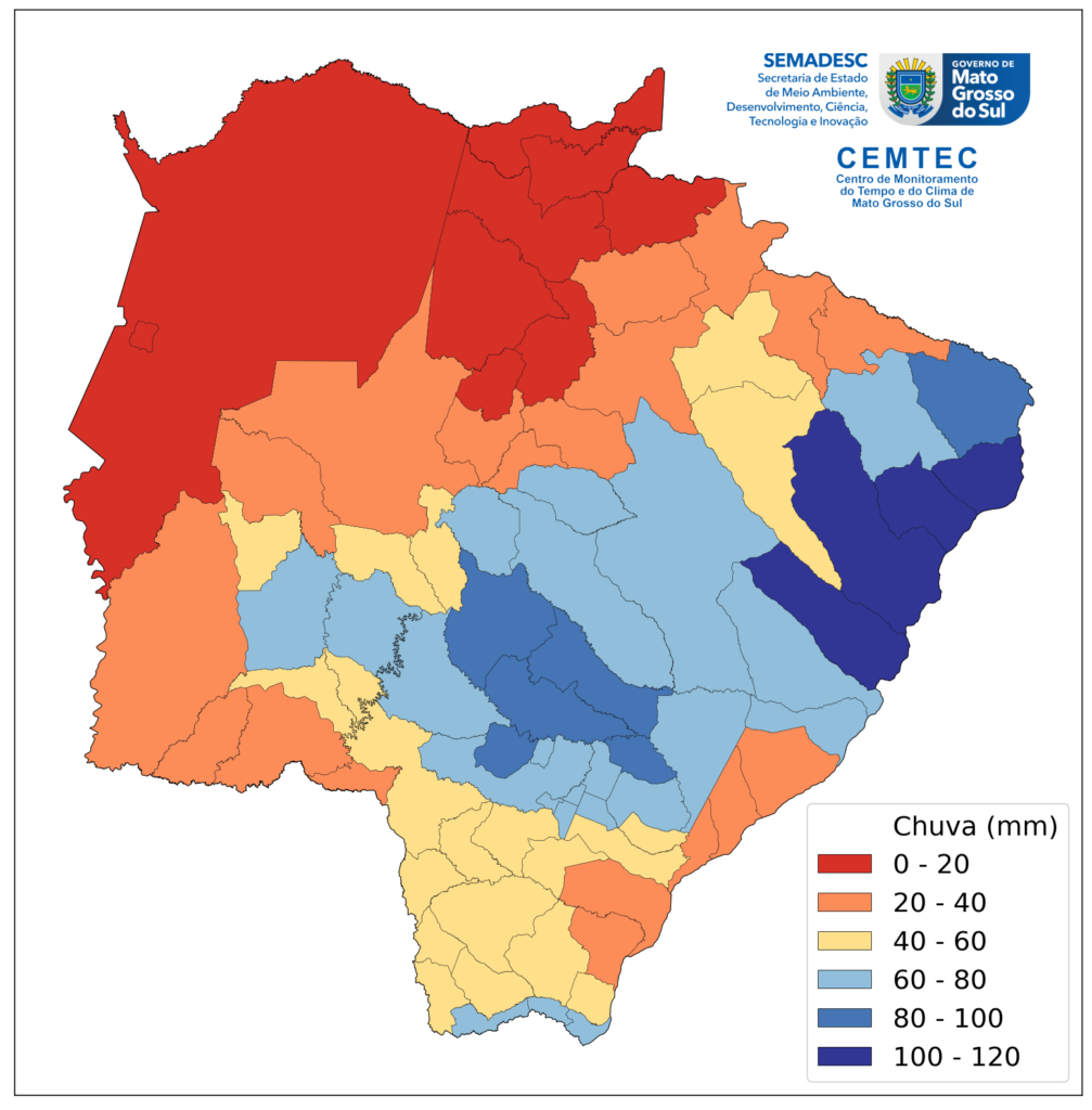 Chuvas superam média histórica em Campo Grande e Três Lagoas, mas distribuição é irregular em MS Chuvas superam média histórica em Campo Grande e Três Lagoas, mas distribuição é irregular em MS