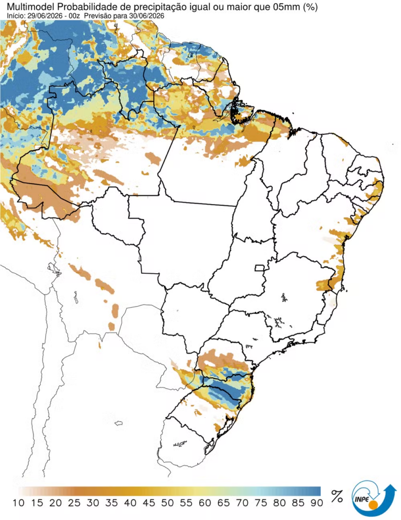 Nova massa de ar polar vai derrubar termômetros no Centro-Sul