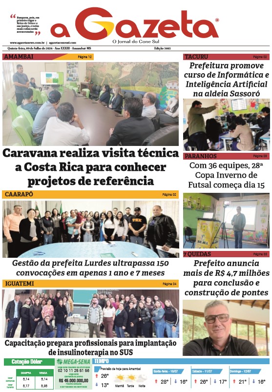 Jornal A Gazeta – Edição de 09 de julho de 2026