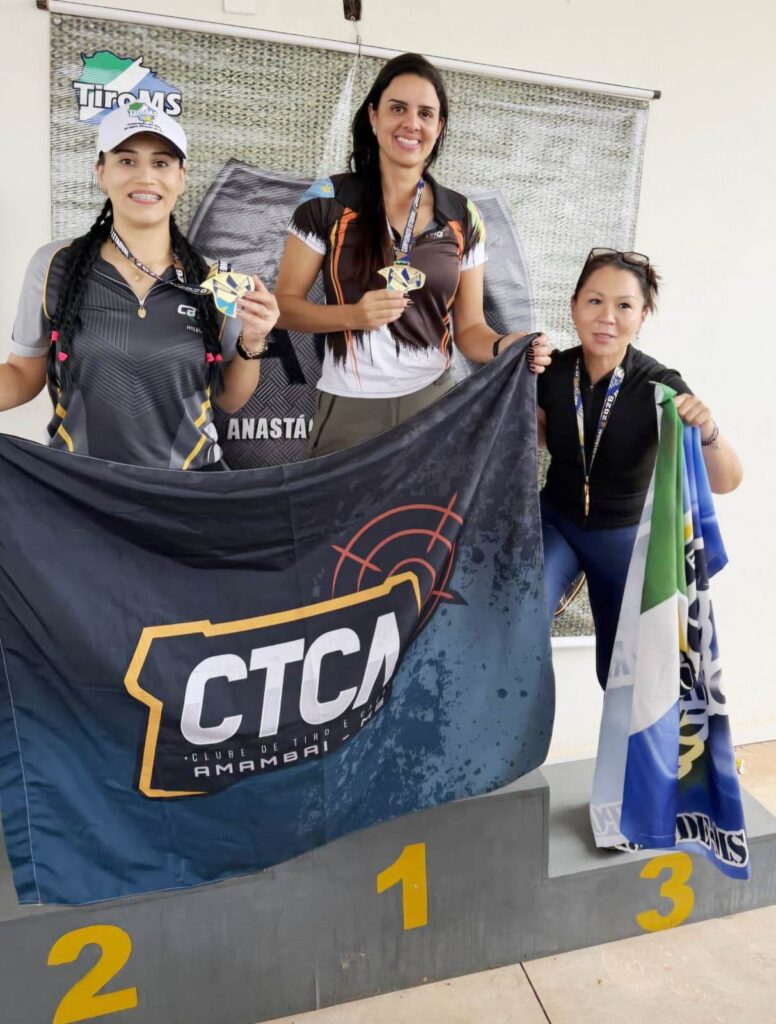 Com vários pódios conquistados, equipe de tiro de Amambai é destaque no Estadual em Anastácio