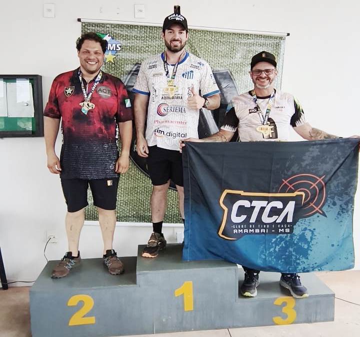 Com vários pódios conquistados, equipe de tiro de Amambai é destaque no Estadual em Anastácio