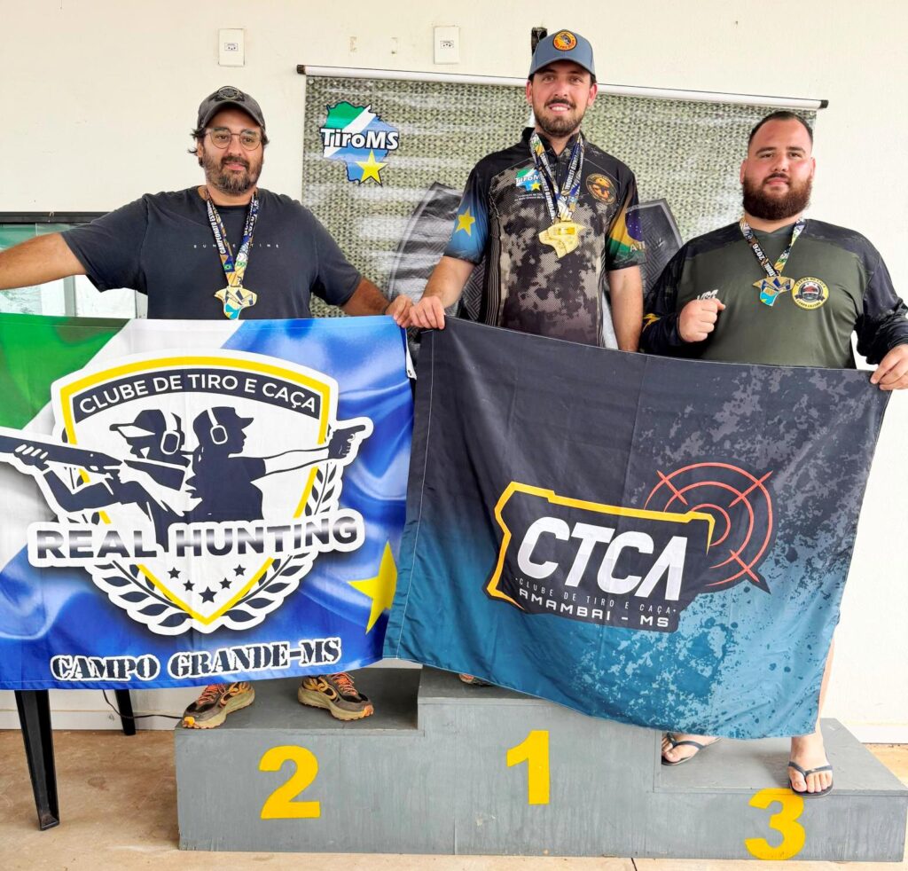 Com vários pódios conquistados, equipe de tiro de Amambai é destaque no Estadual em Anastácio