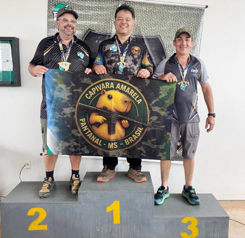 Com vários pódios conquistados, equipe de tiro de Amambai é destaque no Estadual em Anastácio