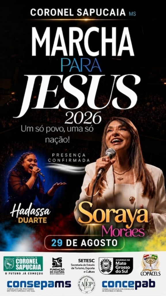 Coronel Sapucaia se prepara para viver um grande mover de Deus na 2ª Marcha para Jesus