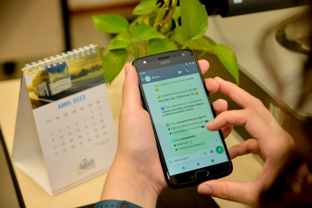 Chama no zap: Ouvidoria da AGEMS conta com WhatsApp disponível 24h