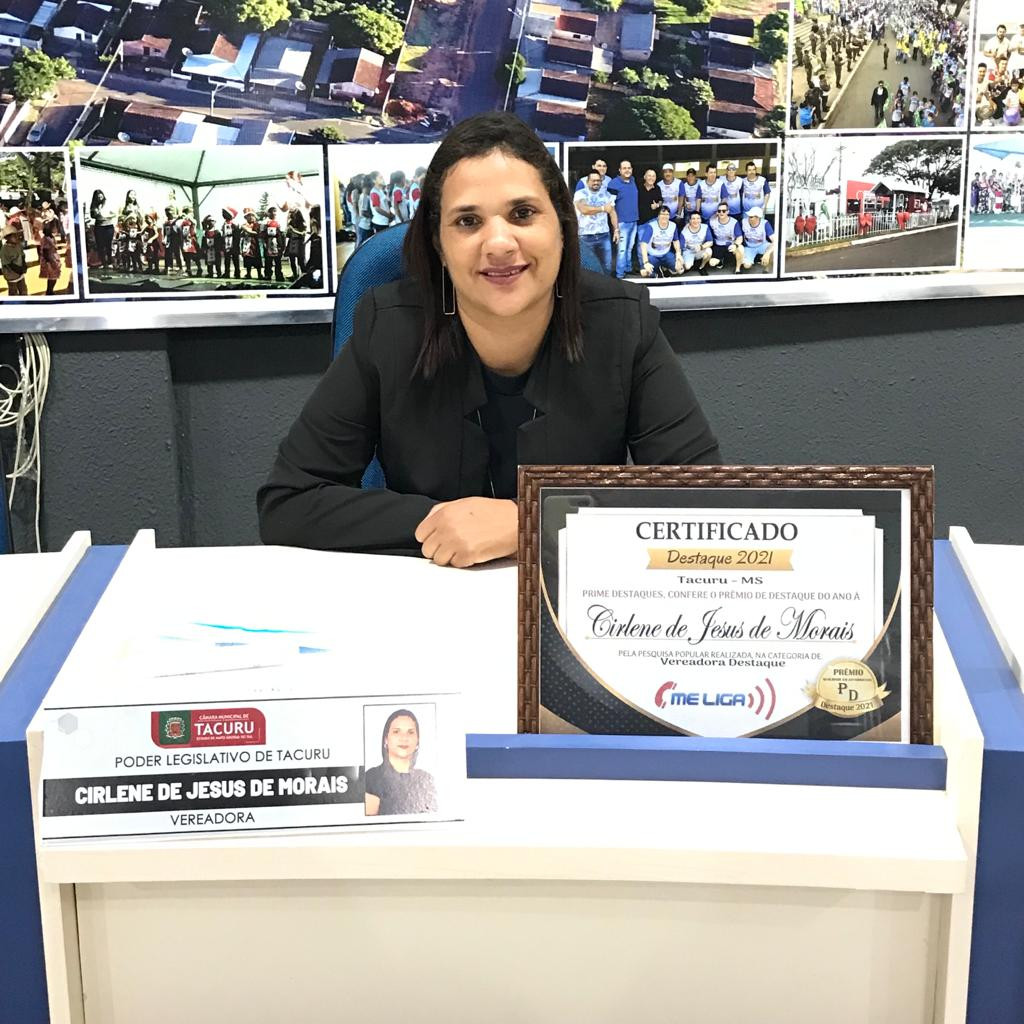 Vereadora Cirlene Morais recebe título de Vereadora Destaque pela população em Tacuru