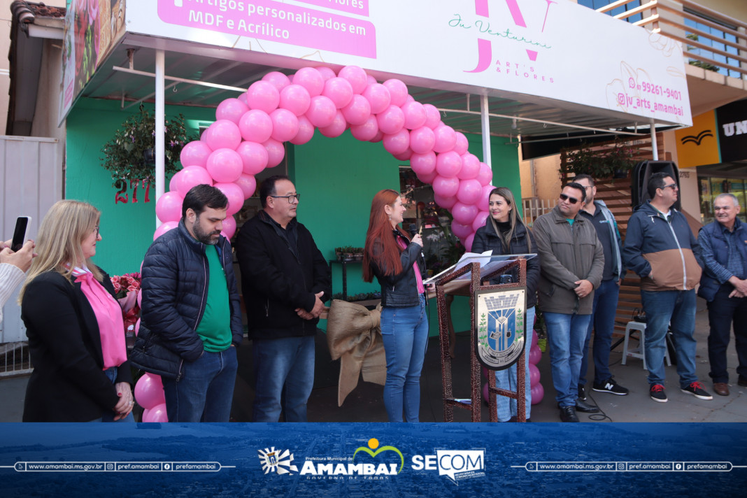 Empresa de artes e flores é inaugurada em Amambai