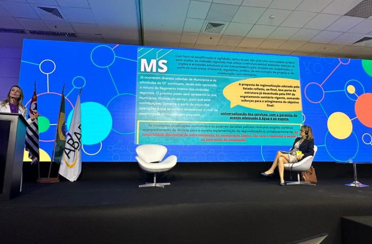Regionalização do saneamento em MS é tema de painel ministrado por procuradora-geral em congresso